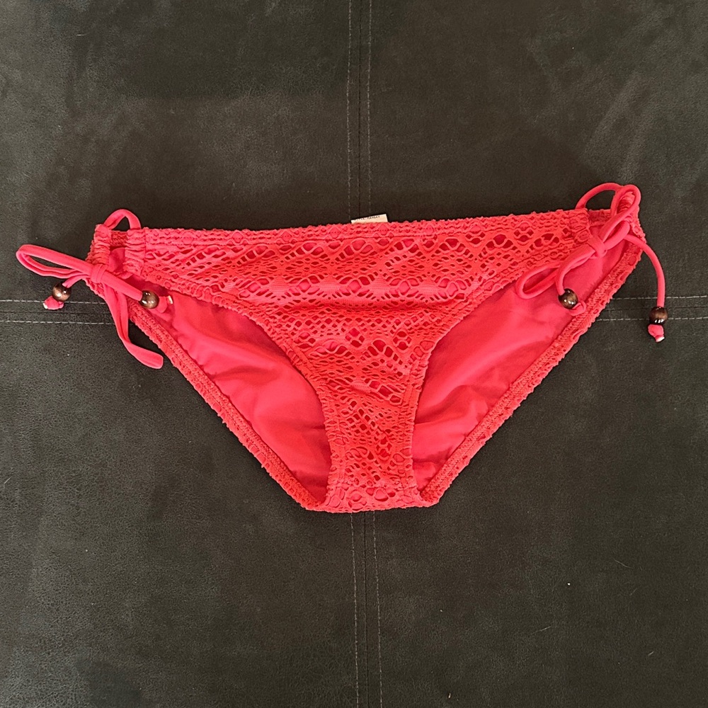 Reef Pink Crochet Bikini Bottom